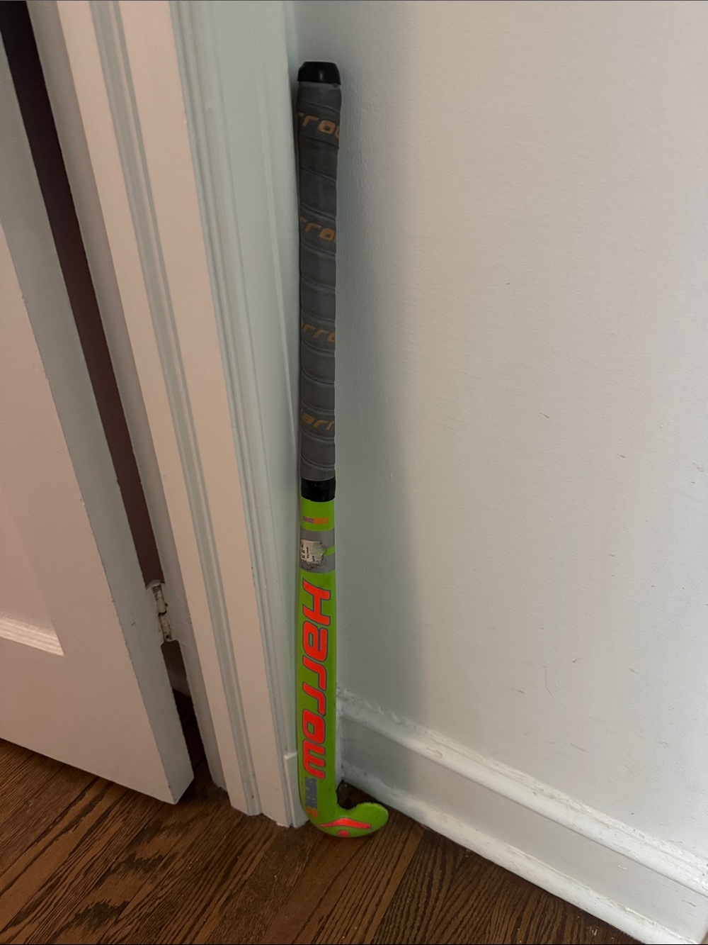 Field Hockey Stick - Bright Green with Orange Accents